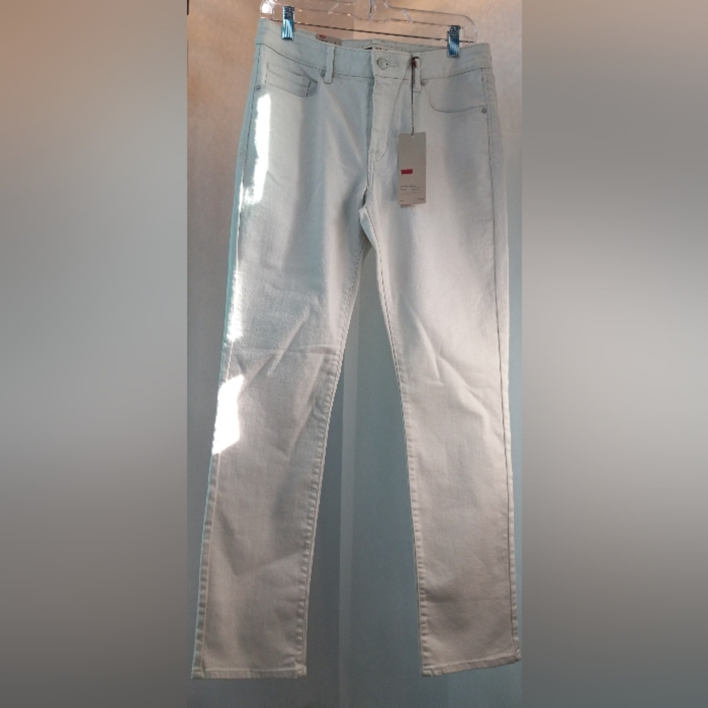 Levi Mid-Rise Skinny Leg size 10 Womens Beige Off-White New With Tags